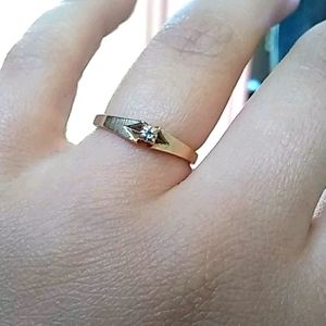 10k yellow gold magic glo diamond ring